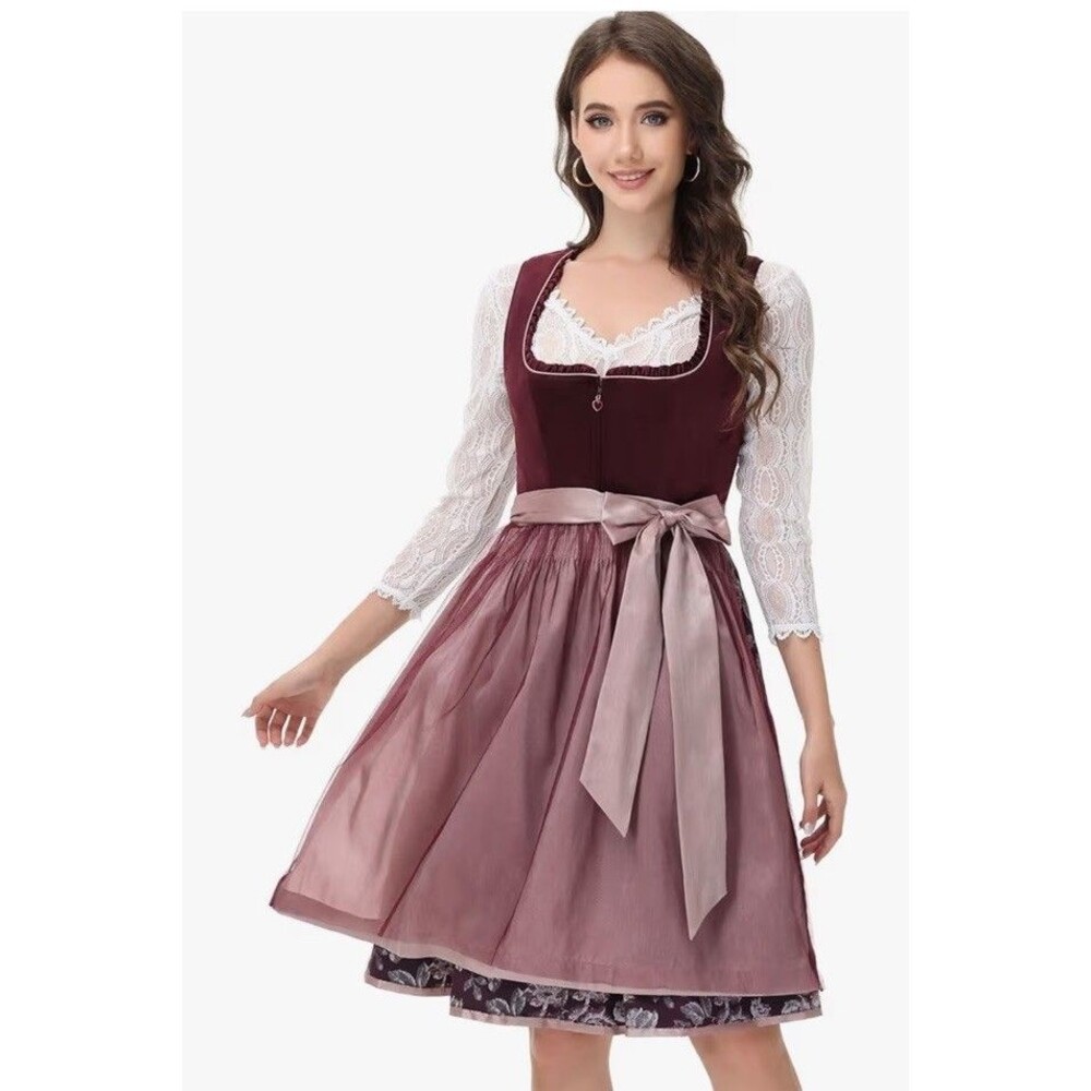 Trendimax Women's German Dirndl Dress Bavarian Oktoberfest Costumes Size 38 (M)